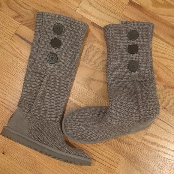 UGG Shoes - Ugg grey tall cardi boots